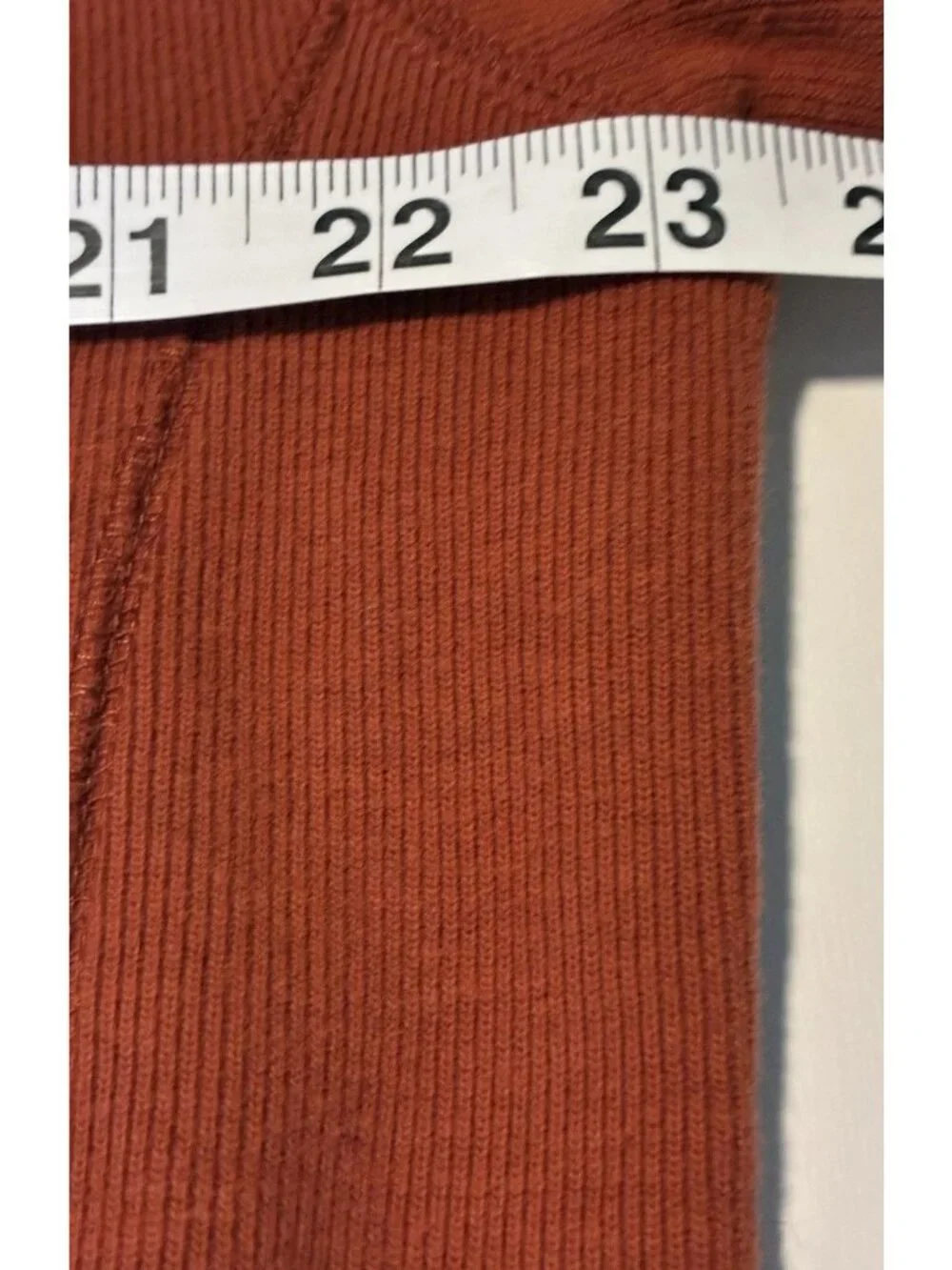 Tasso Elba Men’s Mock Neck Quarter Zip Pullover Sweater Rust Orange Size L